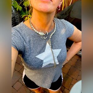 Silver Bling Scorpion Neck Hugger Necklace